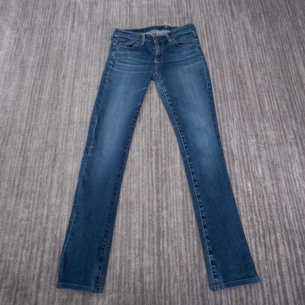 AG Adriano Goldschmied Jeans Womens 25R Blue Good The Stilt Cigarette Denim